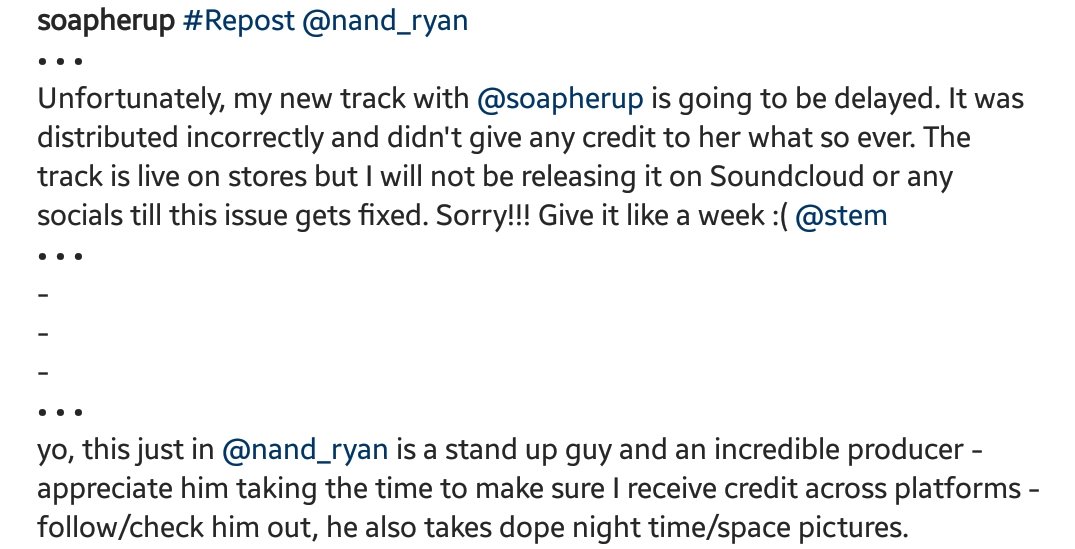 sophia (@callhersophia) on Twitter photo update on far & wide.
we were supposed to release today but ran into a slight snag - sit tight, we can't wait to share this track.
thank you so much <a href="/nand_music/">Lucy | NAND</a> for just generally having my back and being a cool fella ♡ update on far & wide.
we were supposed to release today but ran into a slight snag - sit tight, we can't wait to share this track.
thank you so much <a href="/nand_music/">Lucy | NAND</a> for just generally having my back and being a cool fella ♡