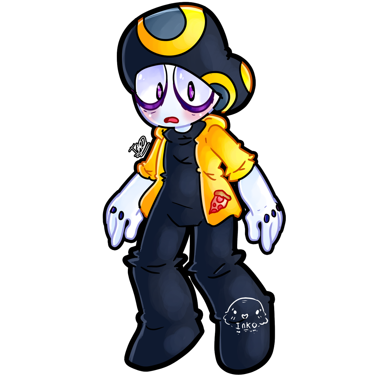Inko_No_Umi's tweet photo. I thought i would do a drawing of @RebelTaxi ​ character as a way to take a break from digital painting . I really like their characters colour scheme and the poofy hat.

#art #digital_art #inko_no_umi #cartoon #panpizza https://t.co/t1xquZxeSk