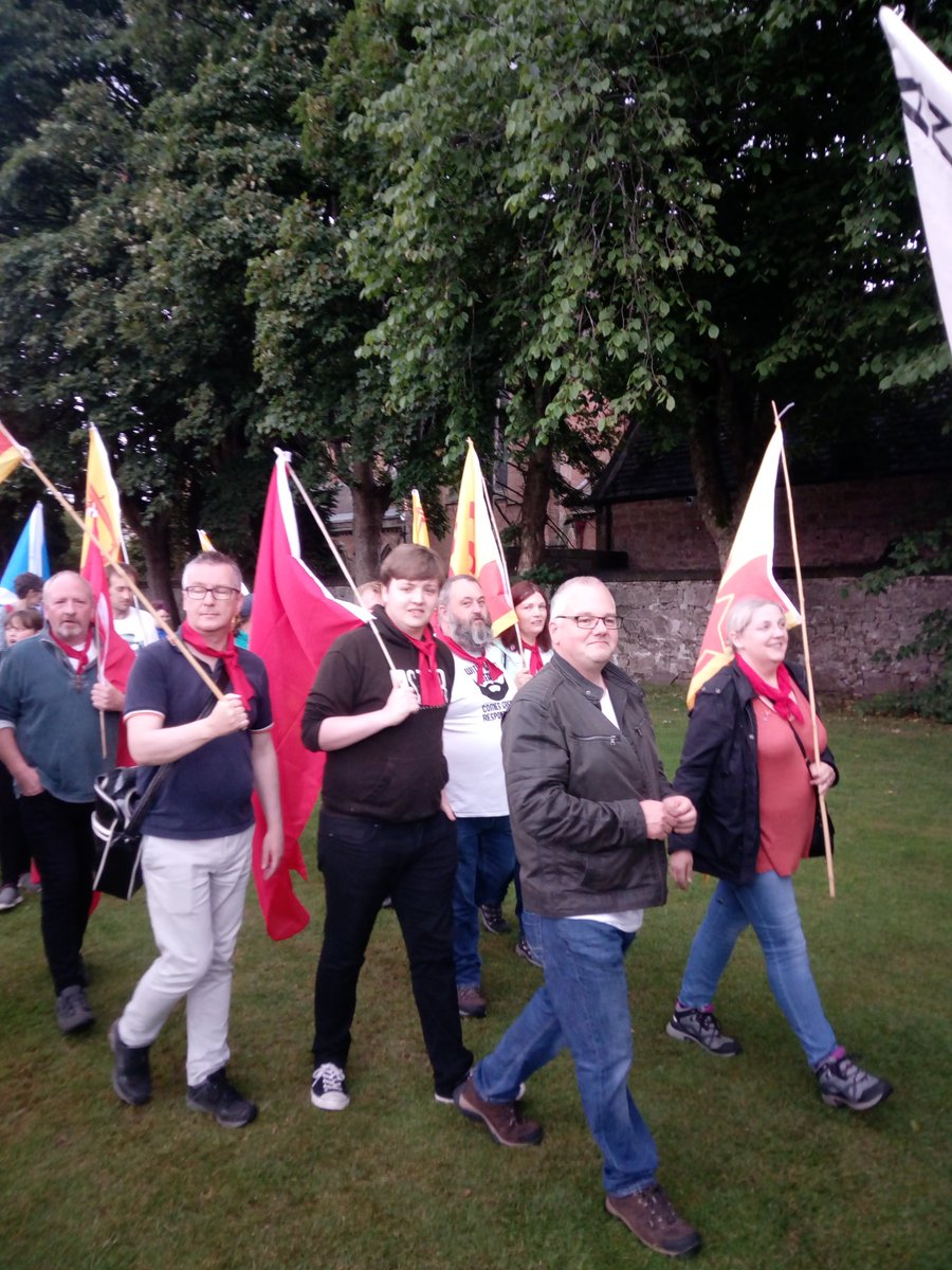 SSP_Highland's tweet photo. #AUOBInverness  Red Section on the way! #TeuchterSocialism https://t.co/0UVHqllqq4