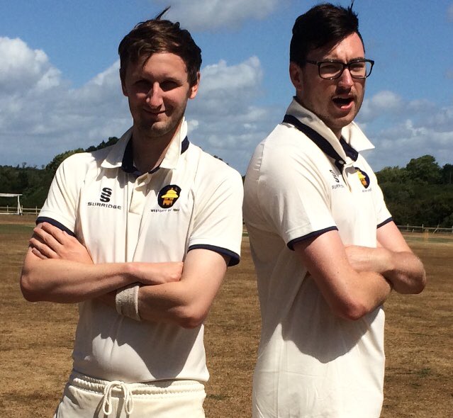 We’ve launched our new kit. Here’s our attractive bowling department modelling the new shirts. You can buy from here surridgesport.com/westcott-crick…