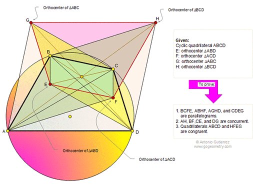 gogeometry's tweet image. #Geometry Problem 413: #Cyclic Quadrilateral, #Orthocenter , #Parallelogram , #Concurrency , #Congruence #circle . Zoom at: gogeometry.com/problem/p413_c… #math #proof #highschool #teacher #problemsolving