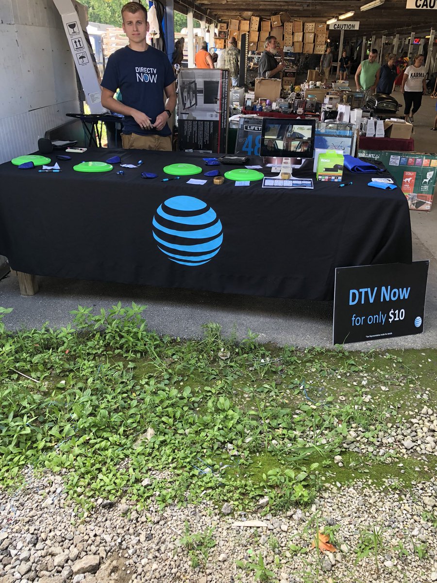 Come see Luke at the Milton Flea Market. We have great deals on TV service with free Roku or Apple TV.