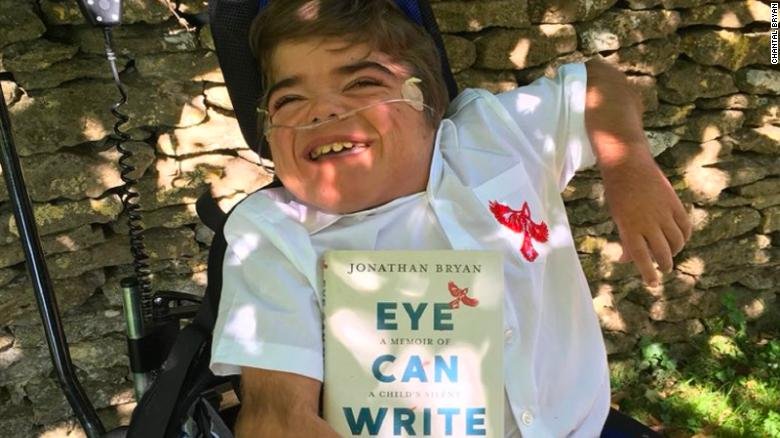 CNN's tweet photo. A 12-year-old boy who can't speak wrote a book with his eyes https://t.co/eBAdQUz4AR https://t.co/rpWg9UT3ly