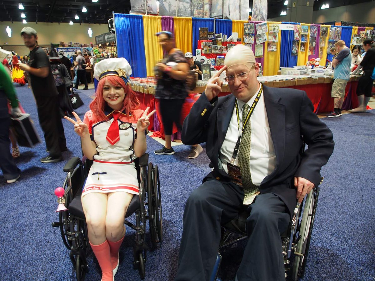CosplayChaplain's tweet photo. Me with other wheelchair bound cosplayers at @ConnectiCon #cosplay #WheelchairCosPlay #ctcon2018 #XMen https://t.co/WgknF3Z2JG