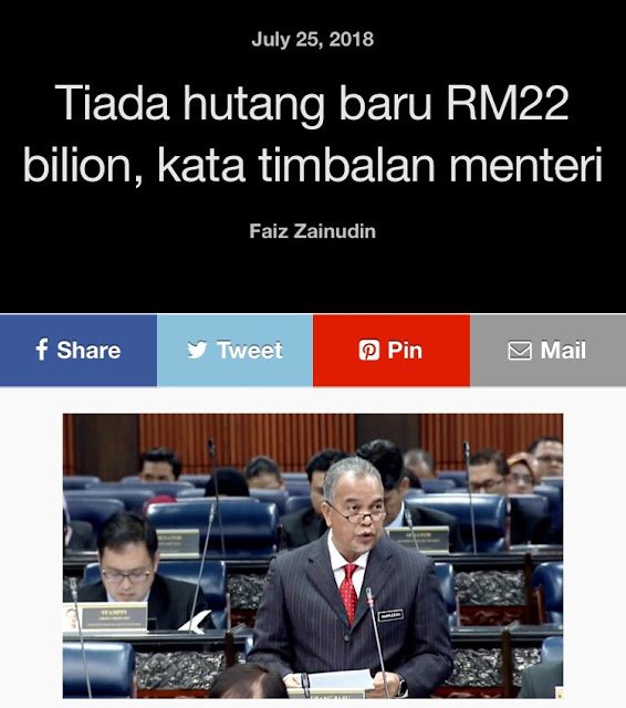 morasaki12's tweet photo. Menteri 'kacau-bilau' tidak tahu Malaysia telah membuat hutang baru sebanyak RM22billion. Lepas tu minta tempoh pulak untuk jawab soalan di Parlimen 🍅🍅🍅 https://t.co/3boHcZUR6M