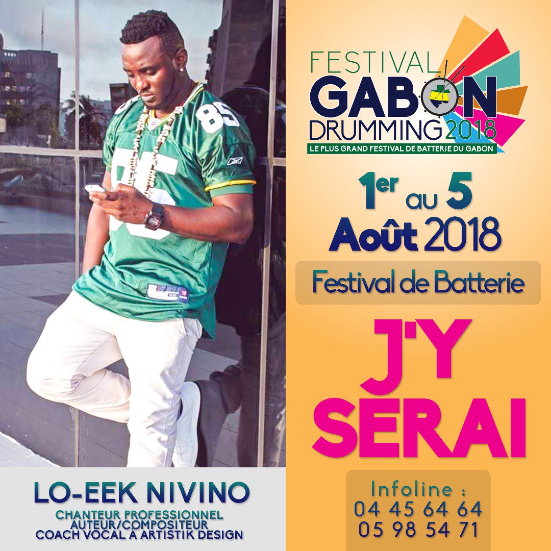 Rendez-vous au Festival Gabon Drumming 2018 du 1er au 5 Août 2018.