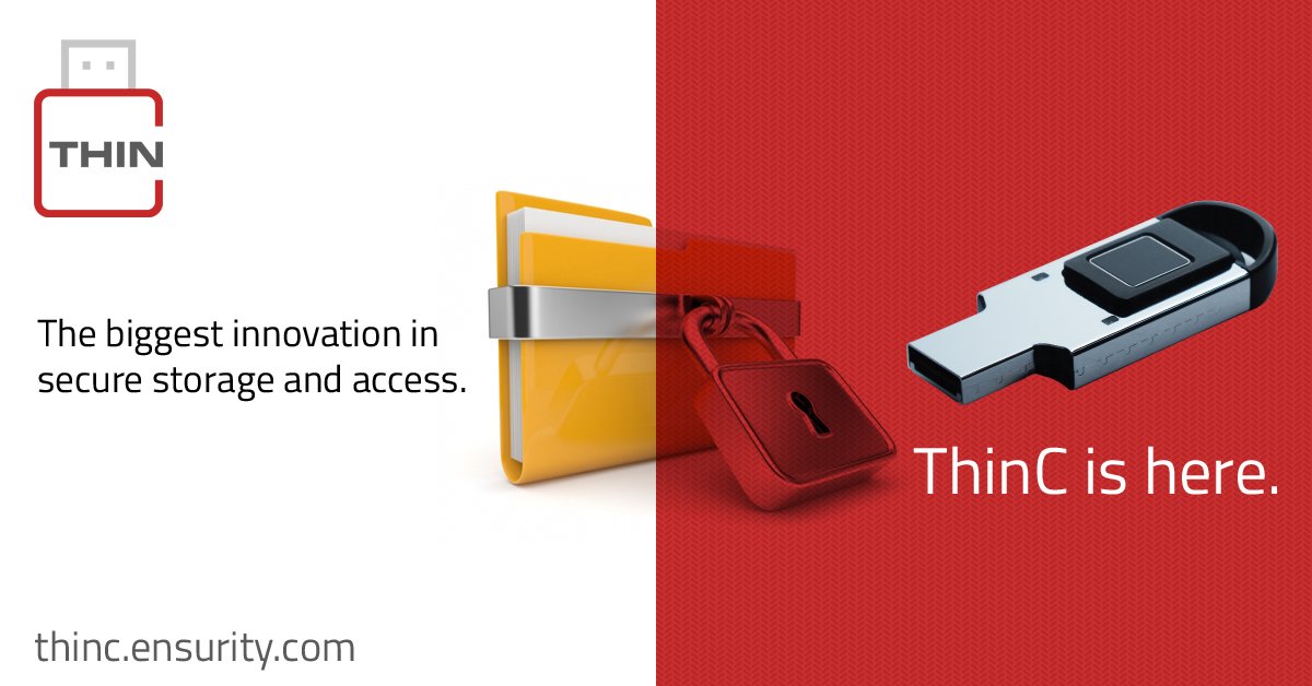 ThinC_USB's tweet photo. #ThinC #Ensurity #digitalsecurity #enterprisesecurity #USBstorage #SecureUSB https://t.co/oJGVCpWaHA