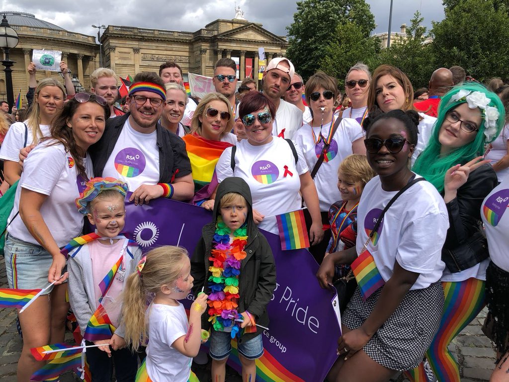 AntAshton1's tweet photo. So proud to be representing @RSA group at @LiverpoolPride today! 🏳️‍🌈 #AllTogetherNow https://t.co/FI8DHrtutQ