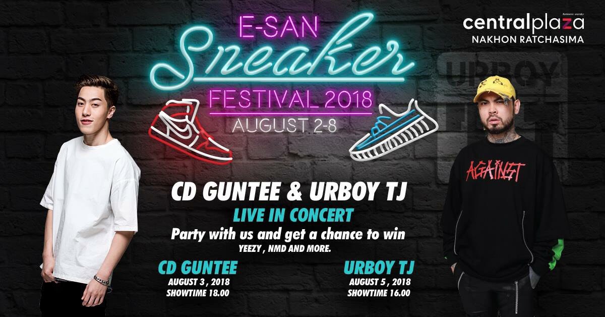 ใครที่อยู่โคราชมาเจอกับซีดีได้ใน 
งาน E​-SAN Sneaker festival 2018
3 สิงหาคม 2561 ณ ศูนย์การค้าเซนทรัลพลาซา นครราชสีมา เวลา 18:00 น.🎤💗 <a href="/Guntee_Pitithan/">GUNTEEE</a>