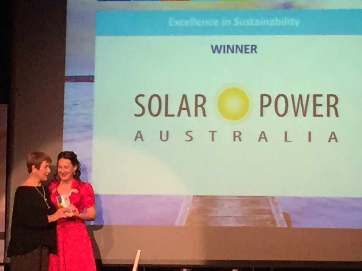 swampologist's tweet photo. Congratulations Solar Power Australia - excellence in sustainability #lmbea https://t.co/GTBmw7XuTs