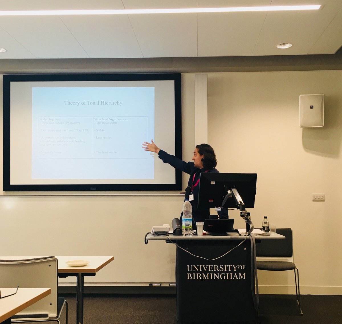 sarawhiters's tweet photo. A brilliant conference presentation from @mr_vargatamas exploring the complex interaction between music and language in a track by Dream Theatre. 👍 #pala2018 #MusicalStylistics https://t.co/L439wCcegQ