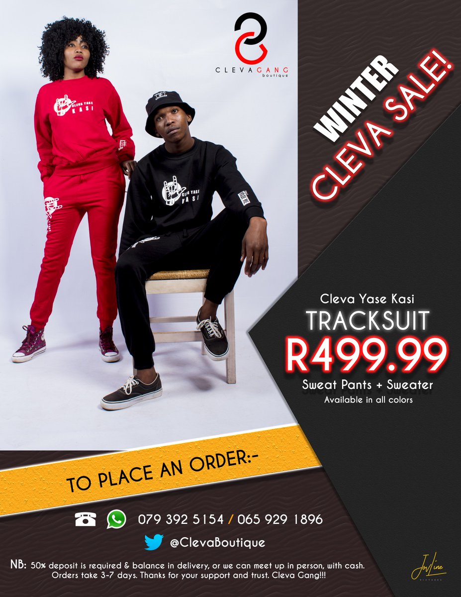 ClevaBoutique's tweet photo. This is Twana, she just bought herself a set of Cleva Yase Kasi tracksuits.
Be Like Twana! Get yours for only R499.99 🙏

To Order, Contact Thokozani:-
Whatsapp/Call: 079 392 5154 or 065 929 1896
@djsbu  #djsbu https://t.co/YDpr6tirss