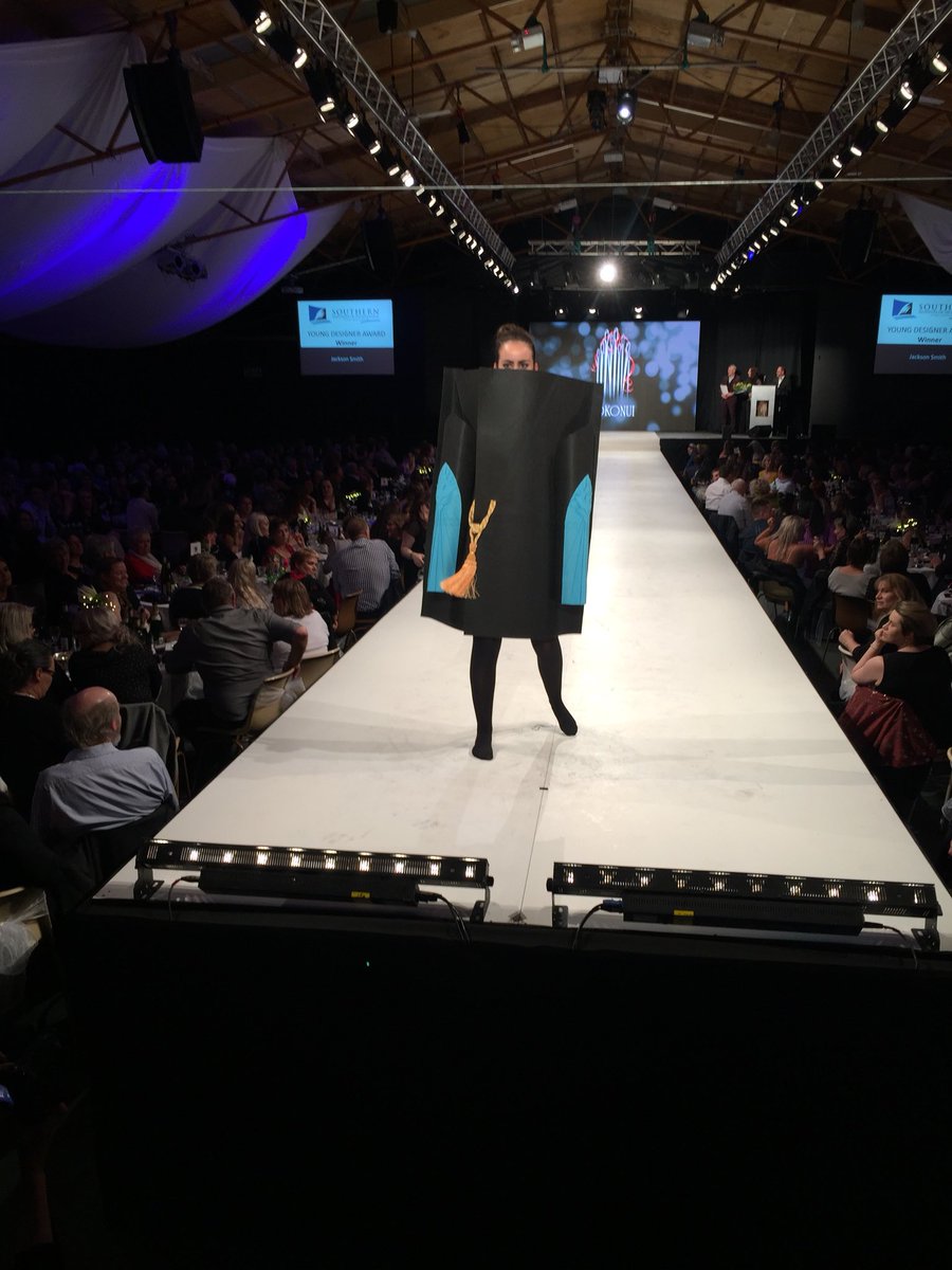 gglweaver's tweet photo. Young Designer award goes to Jackson Smith, of Christchurch #hfda18 https://t.co/RmxTQ9inZe