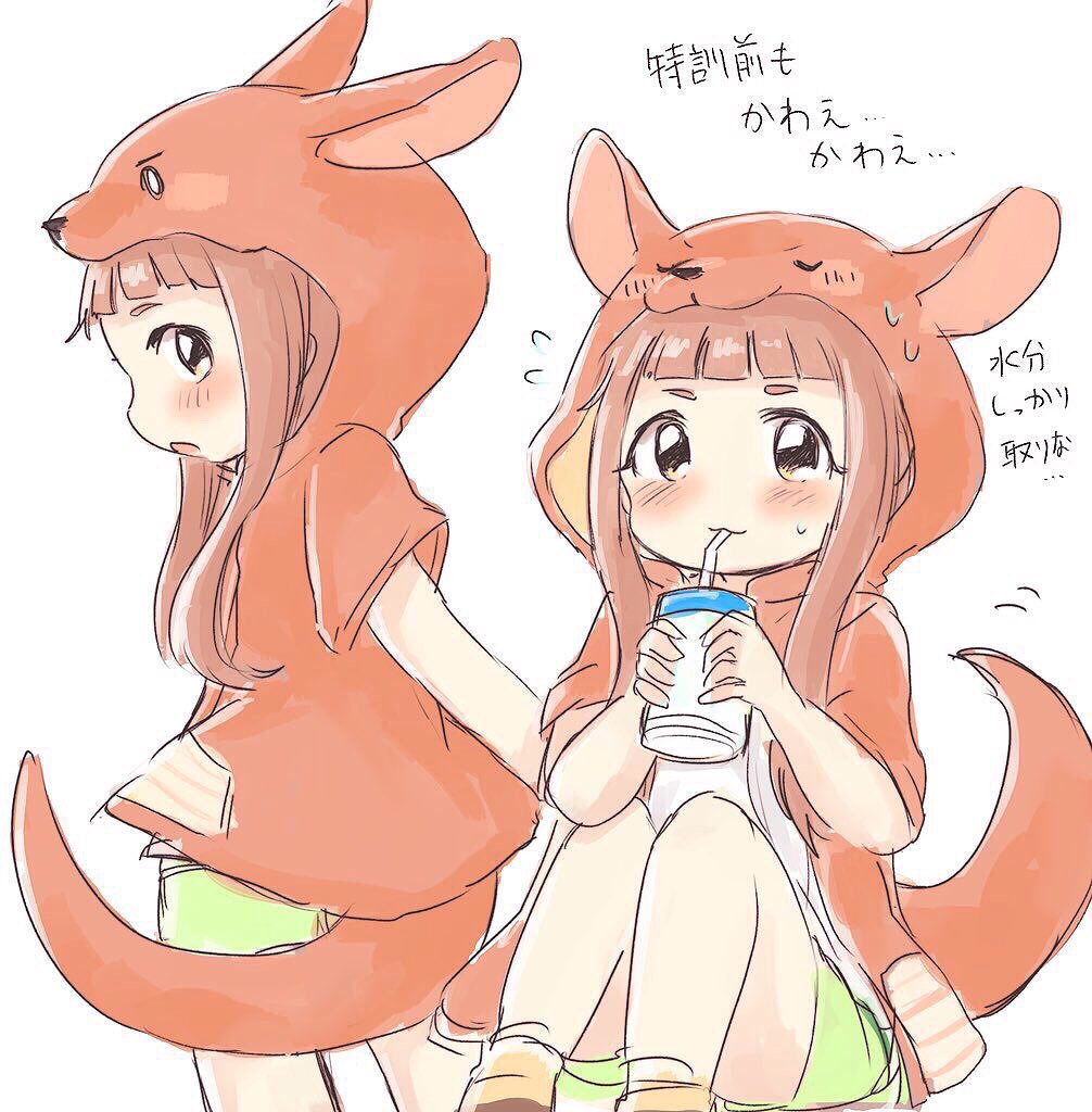 ロワ走りながら描いてた仁奈ちゃ投げるね… はやくお迎えしたい…! 