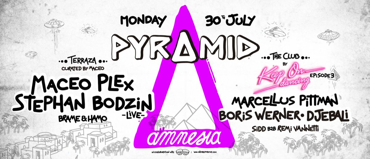 Amnesia_Ibiza's tweet photo. In two days #Pyramid is back to the game! ๐ #PyramidAmnesia #BringingBackTheBest #MondaysAtAmnesia #Amnesia18 #AmnesiaIbiza #DancingSince1974 #Summer18 #Ibiza18
๐Grab your tickets here: https://t.co/5DhK89uxs6 https://t.co/9amMNbVTEn