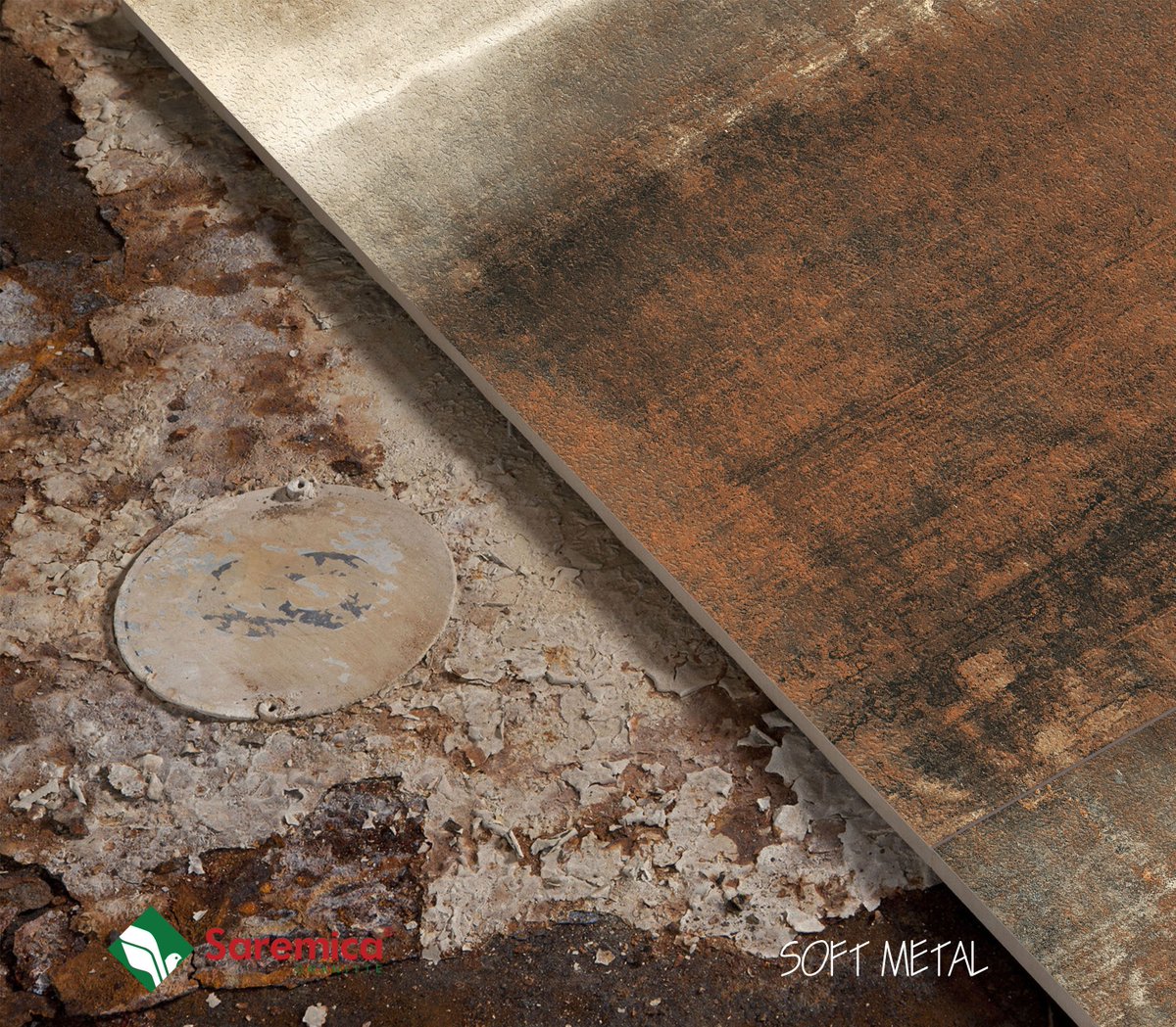 Saremicatr's tweet photo. Metal görünümü, #mat dokusu ve #renk tonlarıyla geçmişin esintisini #modern tarzla buluşturan #Soft #Metal #Retro stilin vazgeçilmez #metal #oksit tonu #copper rengi ile ortamı hareketlendirerek #dekoratif etki bırakmaktadır.
#saremica #Exclusive #porcelain #tiles https://t.co/PtPLvd01d4