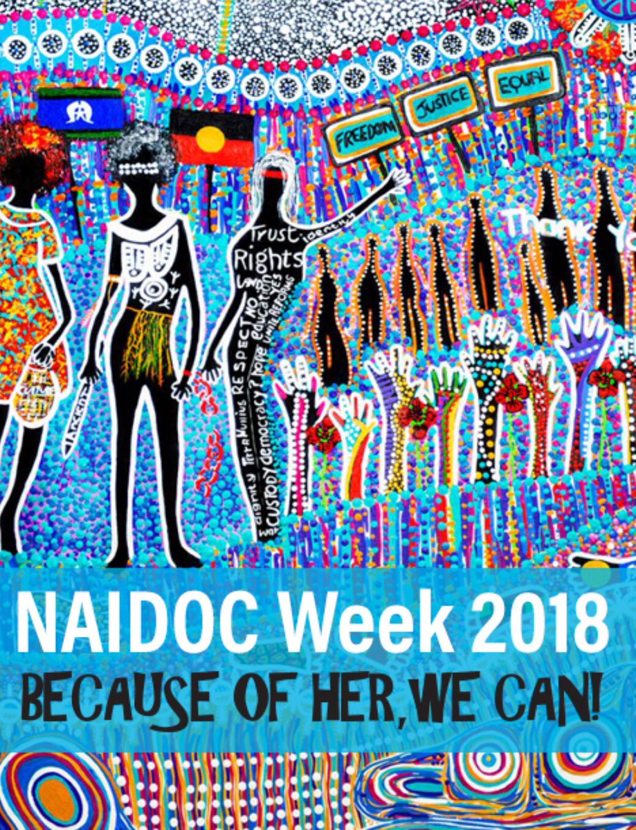 PrairiewoodHigh's tweet photo. An impressive NAIDOC week assembly was held yesterday. Inspirational stories from Ms Page and Dylan #Becauseofherwecan #NAIDOCweek2018 https://t.co/ucaH5YUiul