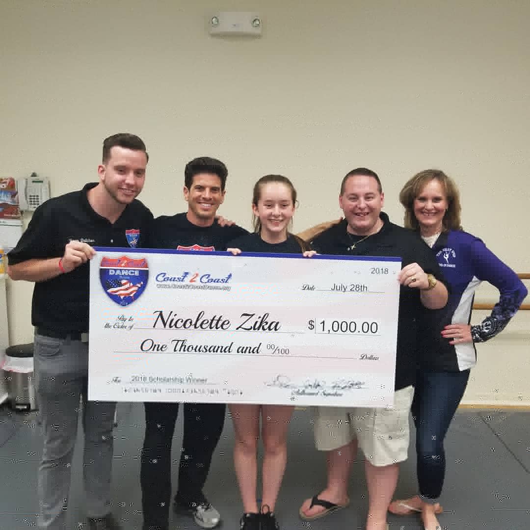 NextStepDancer's tweet photo. We are THRILLED to announce that Co. Member Nicolette has won the Coast 2 Coast: Dance Across America 2018 Grand Prize Scholarship!! 

#dance #mtjgd #lyndhurstnj #TheADCC #StudioofExcellence #coast2coastdance  #MoreThanDancers #50StatesIn5Years #NeverGiveUp https://t.co/BL1CNlnyPd