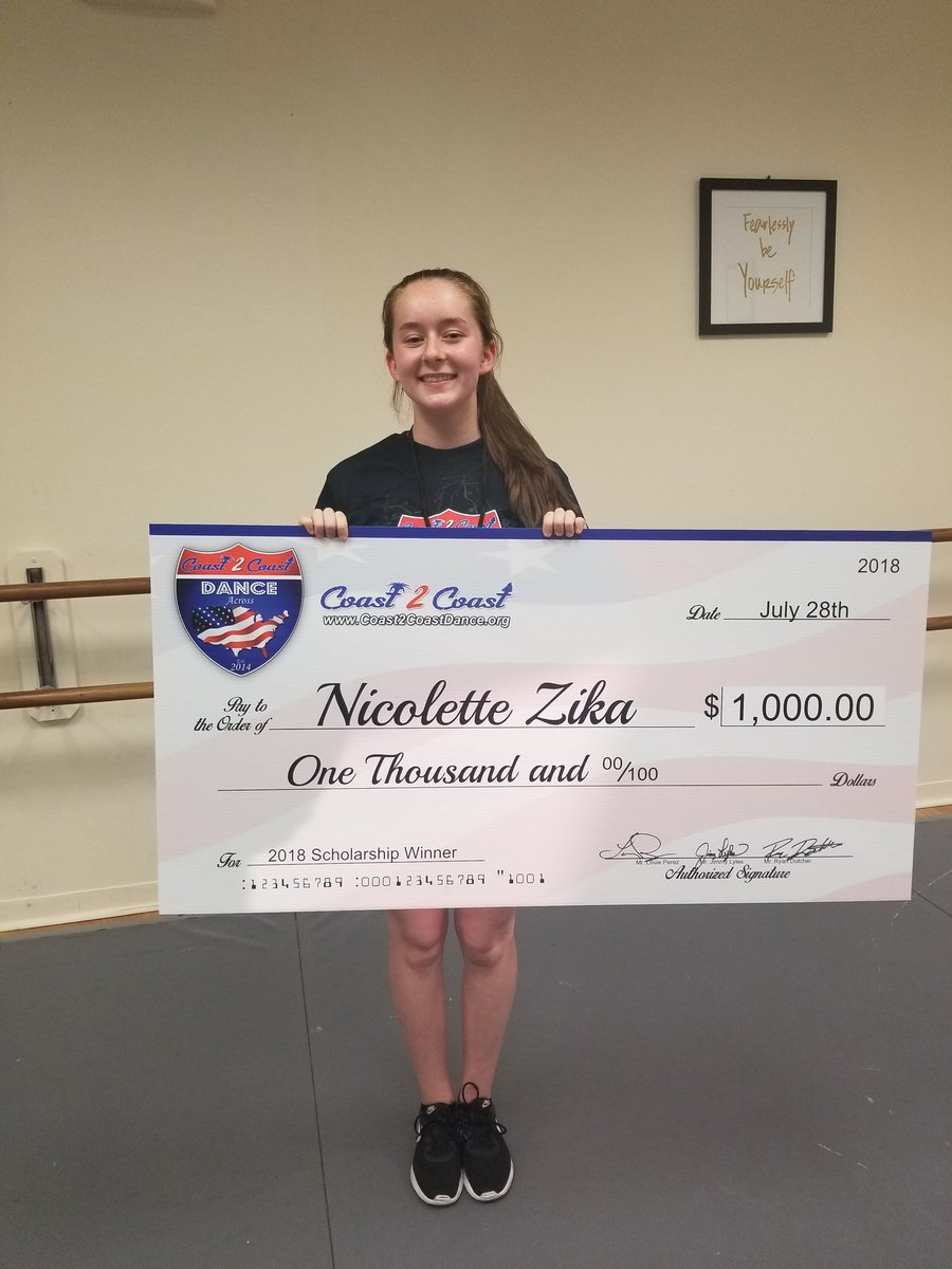 NextStepDancer's tweet photo. We are THRILLED to announce that Co. Member Nicolette has won the Coast 2 Coast: Dance Across America 2018 Grand Prize Scholarship!! 

#dance #mtjgd #lyndhurstnj #TheADCC #StudioofExcellence #coast2coastdance  #MoreThanDancers #50StatesIn5Years #NeverGiveUp https://t.co/BL1CNlnyPd