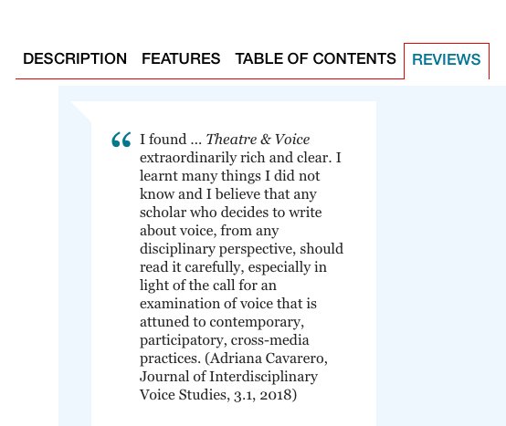 Theatre &amp; Voice: published a year ago
macmillanihe.com/page/detail/Th…