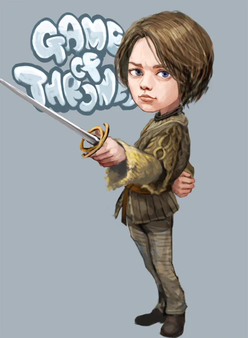 ゲームオブスローンズ見たので描きました 