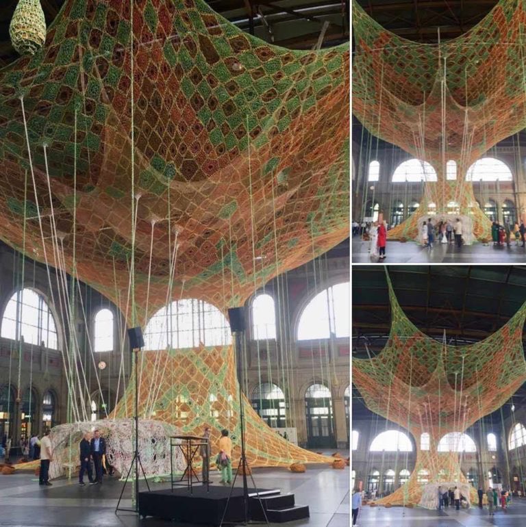 NewInZurich's tweet photo. This weekend is the last opportunity to see #ErnestoNeto’s #GaiaMotherTree at #Zurich main station. Don’t miss! https://t.co/sfp4gZTrBL @Fond_Beyeler @VisitZurich https://t.co/s281lI3f7U