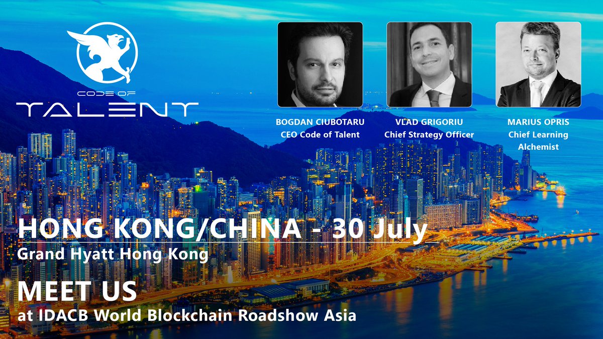 CodeOfTalent's tweet image. We're coming to Hong Kong! Meet the Code of Talent team on 30th of July!