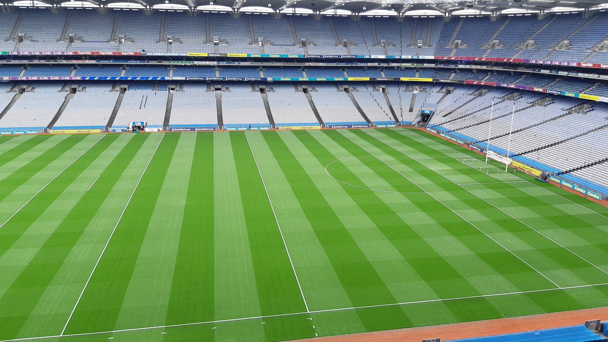 Look at that pitch  🙈👏👏🔥🔥🔥🔥 <a href="/CrokePark/">Croke Park</a> #GAA