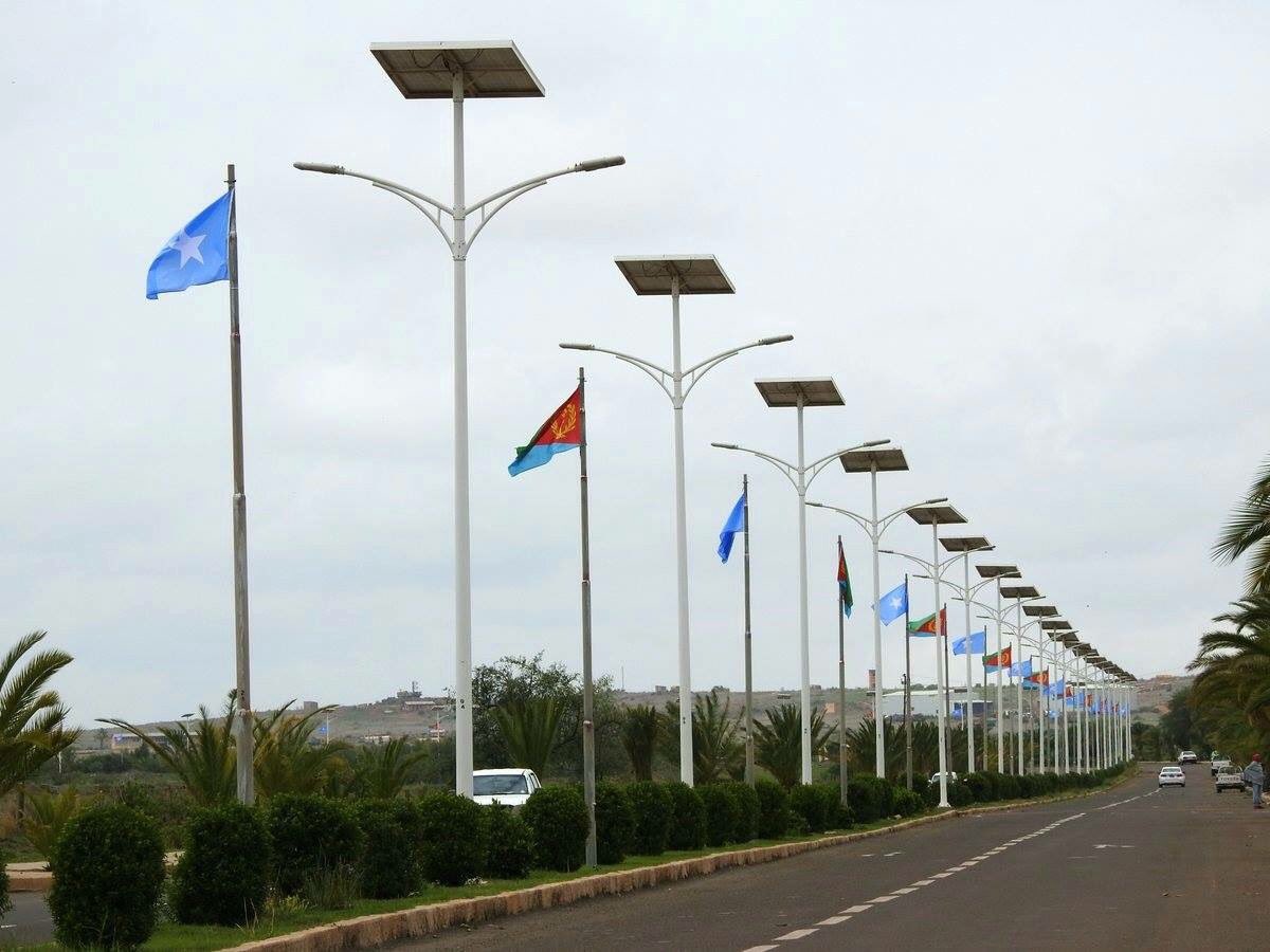 ahmedvision1's tweet photo. #Asmra receiving the president of Somalia @M_Farmaajo. https://t.co/zCYgPMLIBh