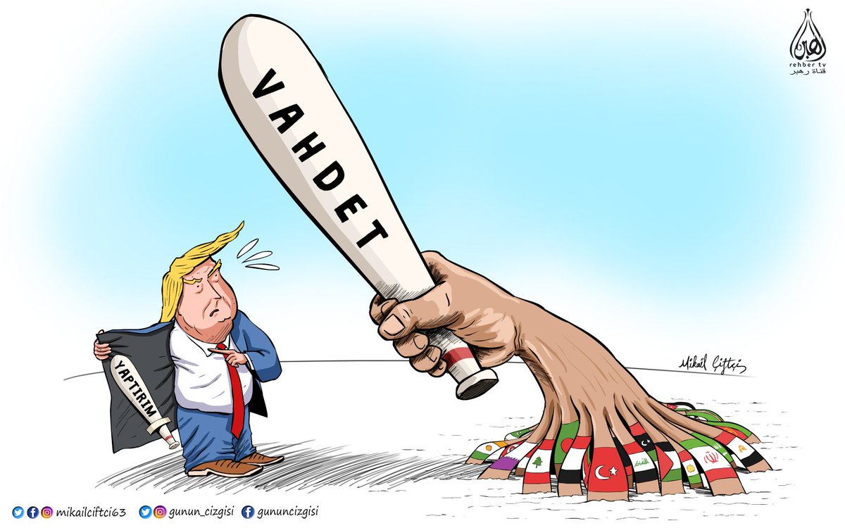 4 dilde (İngilizce-Arapça-Kürtçe-Türkçe)
Batının tehditlerine karşı tek çözüm...VAHDET 
#Brunson #Trump #Pompeo #ABD #Türkiye