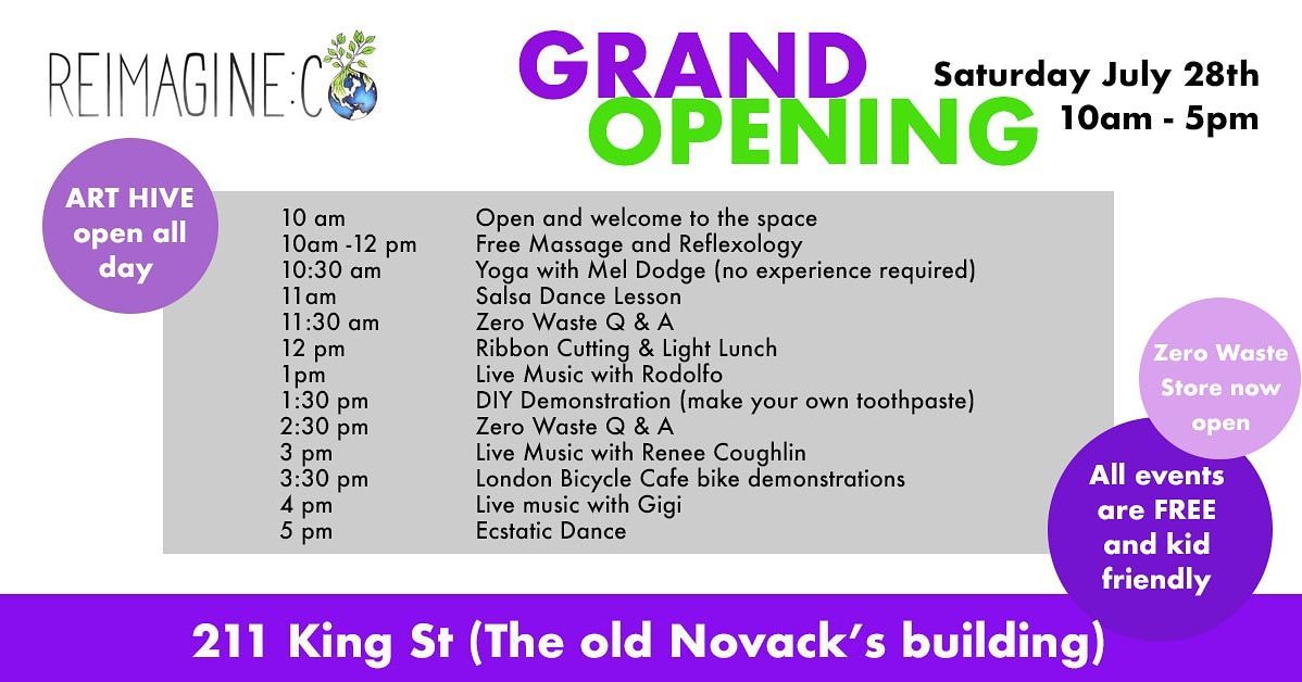 reimagineco_'s tweet image. Who else is excited for TODAY!!! We have a jam packed day filled with fun for you guys!!! Woo hoo!!! 🎉🎉😊 

#funfilledday #grandopening #zerowastestore #ldnont
