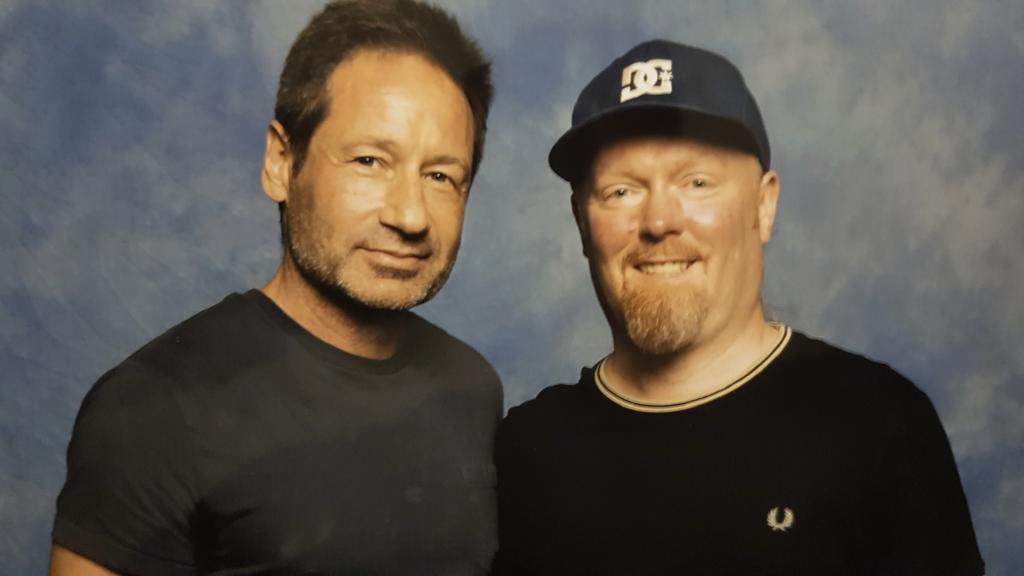 2018/07/28 - David at London Film & Comic Con at Olympia London DjMY8IGW0AAmRt_