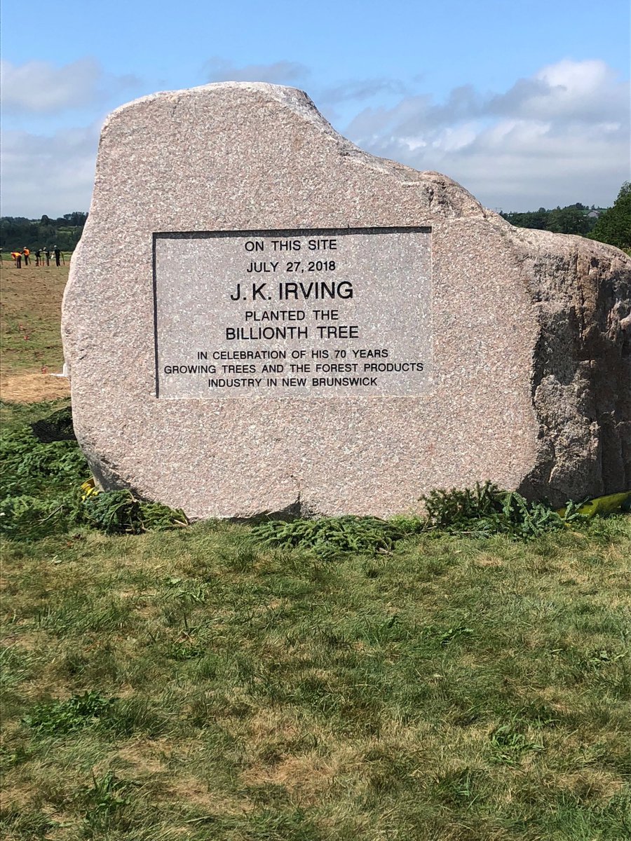waynetpower's tweet photo. I had the honour of attending this incredible ⁦@jdirvinglimited⁩ accomplishment yesterday. An amazing commitment to our forests since 1957. To understand the magnitude of this you would need to plant 1,872 trees every hour of the day for 61 years hit this goal. https://t.co/0OYkBvme1G
