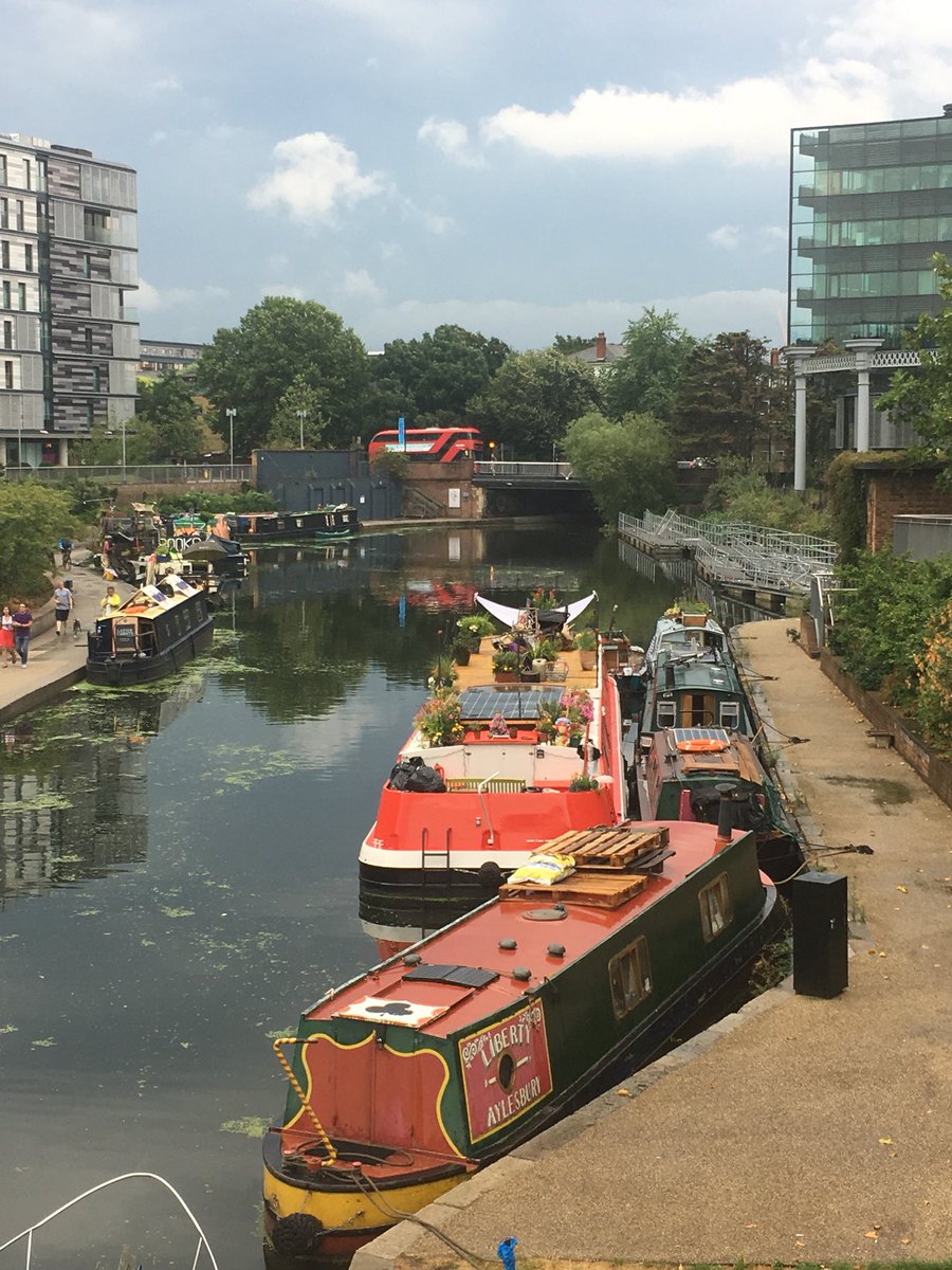 #Boats at King’s Cross. #London #canal #SummerInLondon