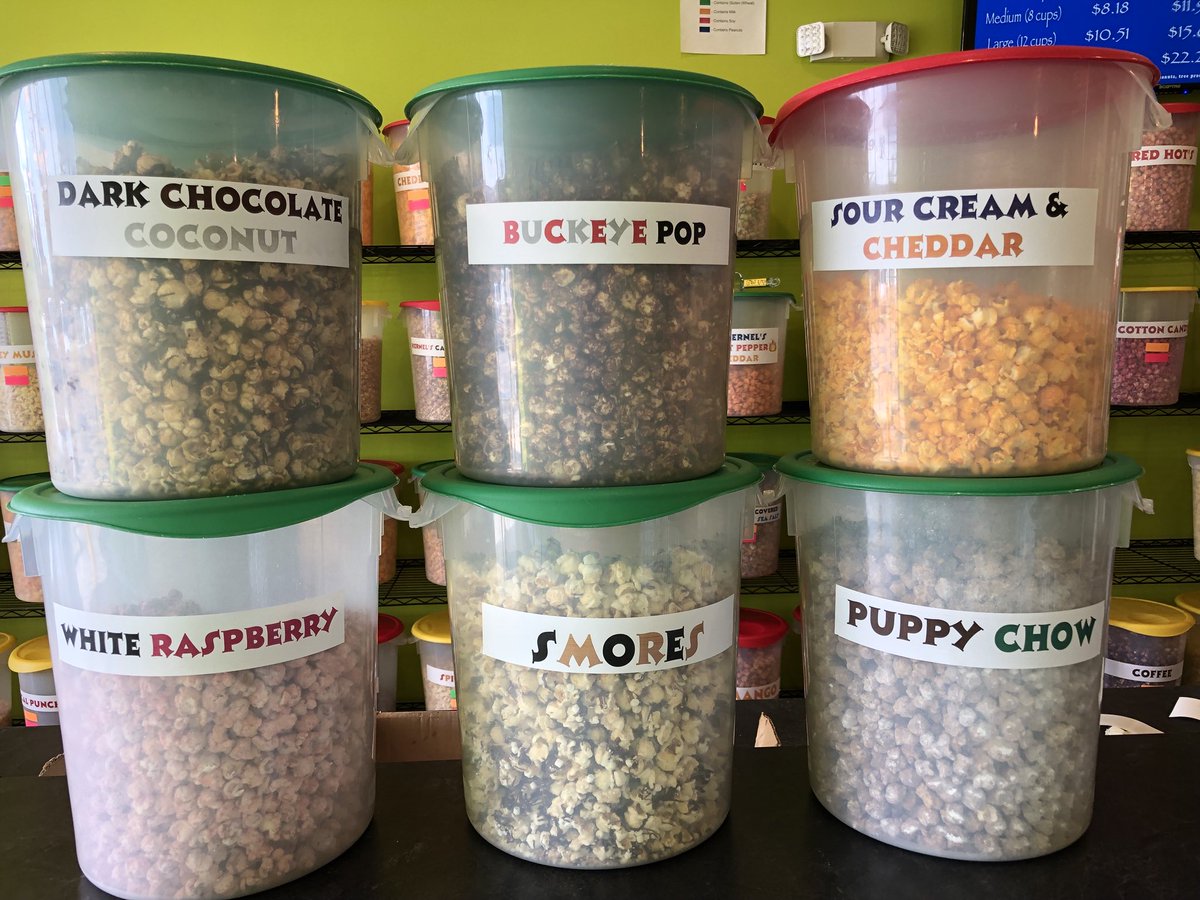 theSavoryKernel's tweet photo. Check out some of our brand new flavors, all taken straight off our flavor suggestion board! Come and get them before they’re gone! https://t.co/PKFy18O2dE