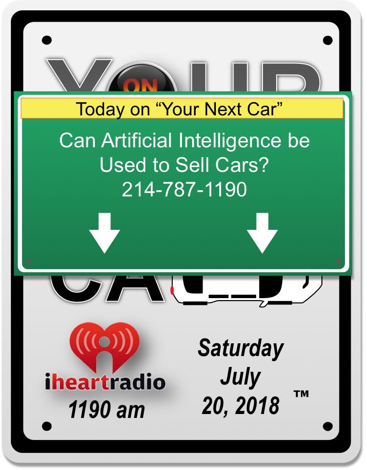 yournextcar1190's tweet photo. Live in 15 mins. Can Artificial Intelligence be Used to Sell Cars?  #YourNextCar1190 #TipsThatMatter #AutoIndustryNews Listen live at https://t.co/JsPviTDGad https://t.co/KmsJApzzkW