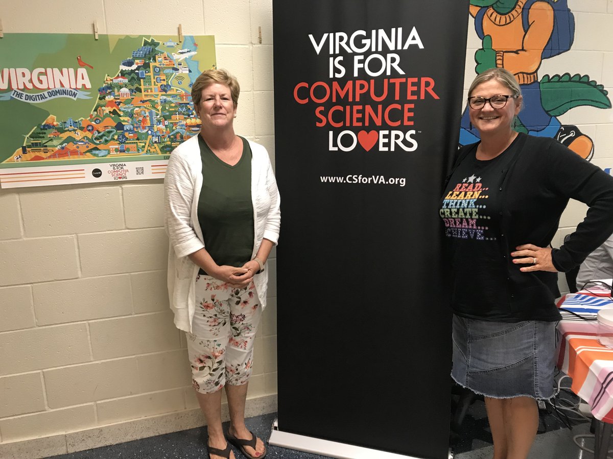 Mrs. Mitchell and Mrs. Tupponce, HHMS teachers, spent their day on Wednesday learning more about computer science standards and coding. #teachersarelearnerstoo #teachersworkinthesummer