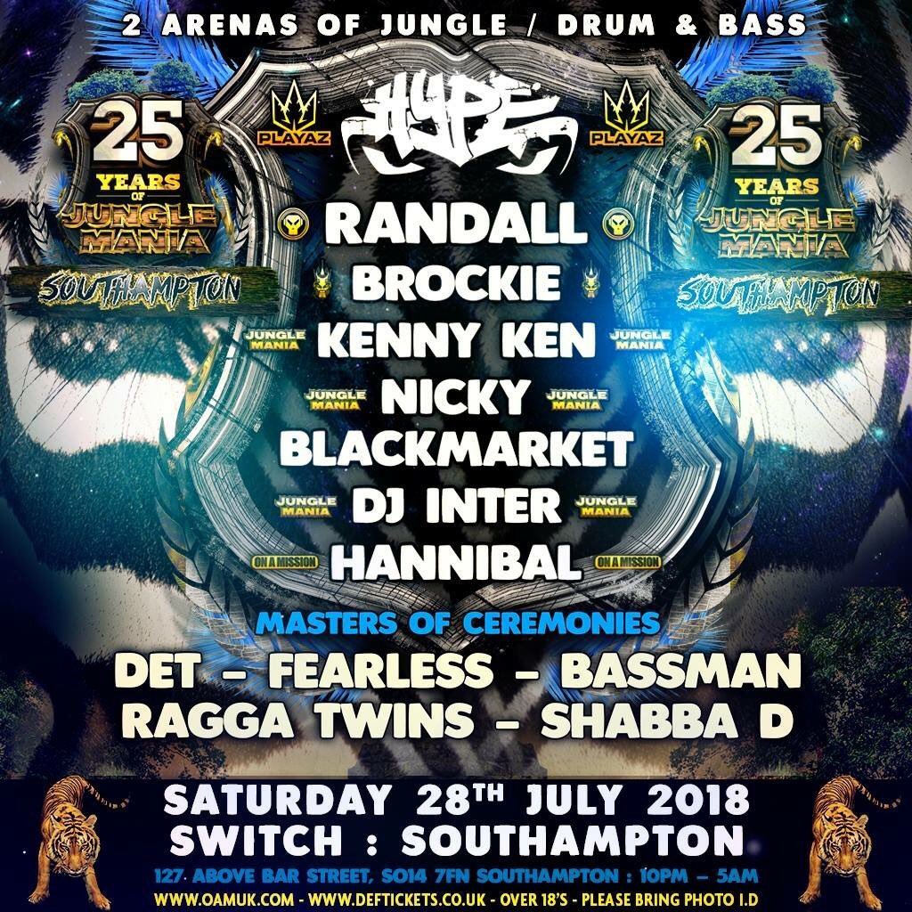 See you TONIGHT for Jungle Mania! 

Final advance tickets: fatsoma.com/Switchsouthamp…