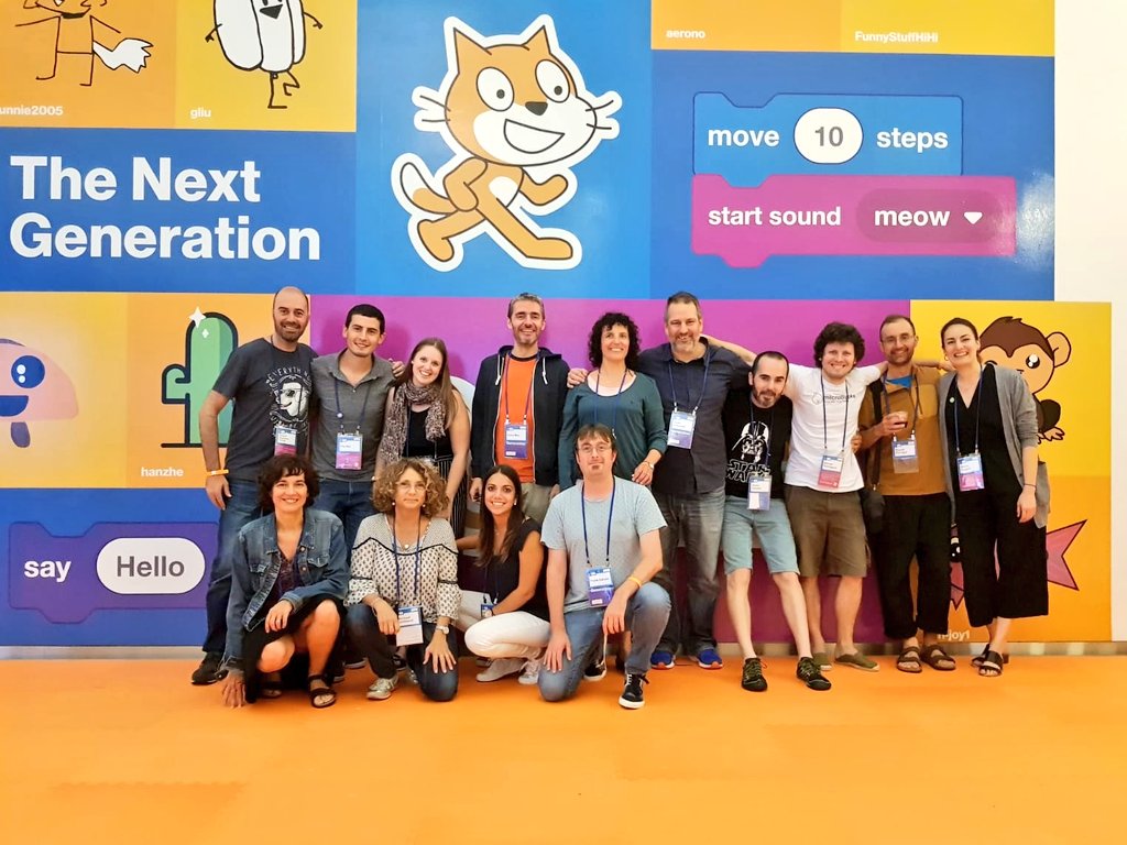 scratchcatala's tweet image. La representació de la comunitat catalana a #ScratchMIT2018! #ForçaScratch