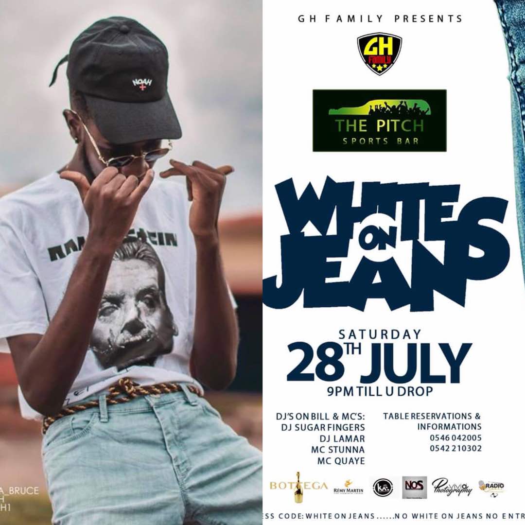 PeenationGh's tweet photo. Come hang out with @ypeegh tonight at The Pitch. #Ypee #Peenation #WhiteOnJeans #Mode3SeMoano https://t.co/R7tzFONuyr