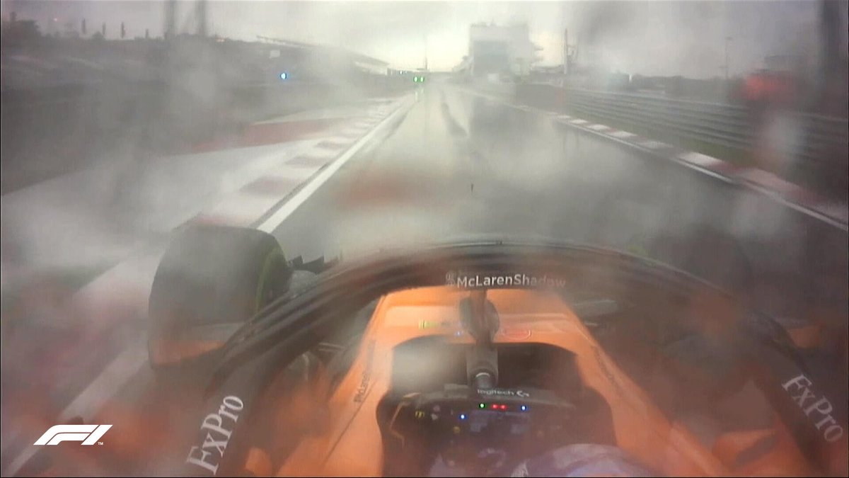 📻: "Fernando, do you want new inters or wets?"

ALO: "I think we should go to the garage... I dunno mate. Put whatever tyre you want. Even if you put a rocket ship, we will stay P11"

#HungarianGP 🇭🇺 #F1