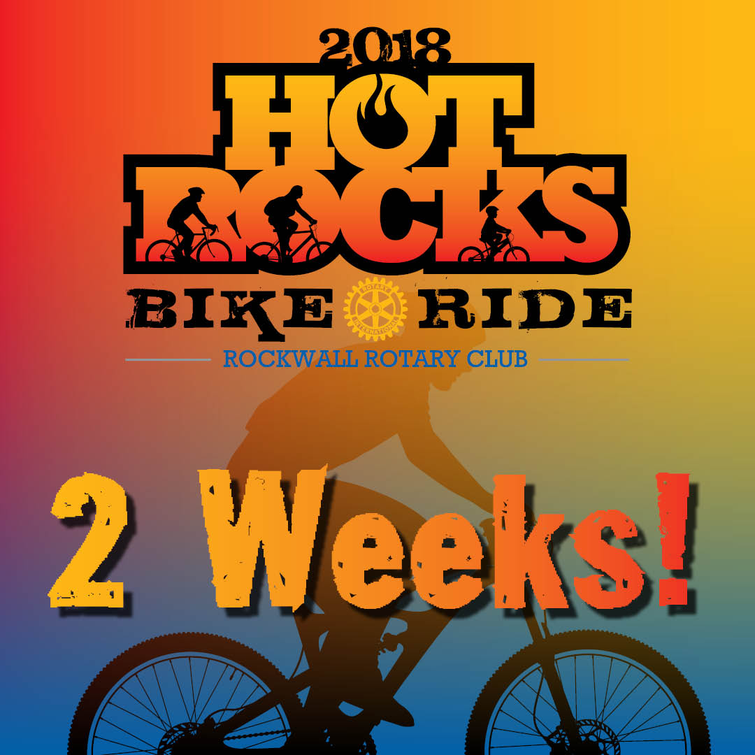 HotRocksBike's tweet photo. The Hot Rocks Bike Ride is only 2 weeks away! Tune up that bike, get ready, and make sure you are registered for one of our 3 courses!
https://t.co/2PNAzHp5v7
#hotrocks #cycling #bike #hotrocks2018 #hotrocksbikeride #rockwallrotary https://t.co/kVq1hq2ekz