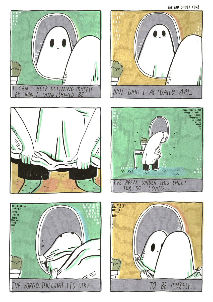 Another favourite from our NEW ZINE - Still Trying. A 24 page full colour comic book zine centred around a wide variety of ghostie stories and experiences <3 Find it here - https://t.co/mkbwOfdVAN