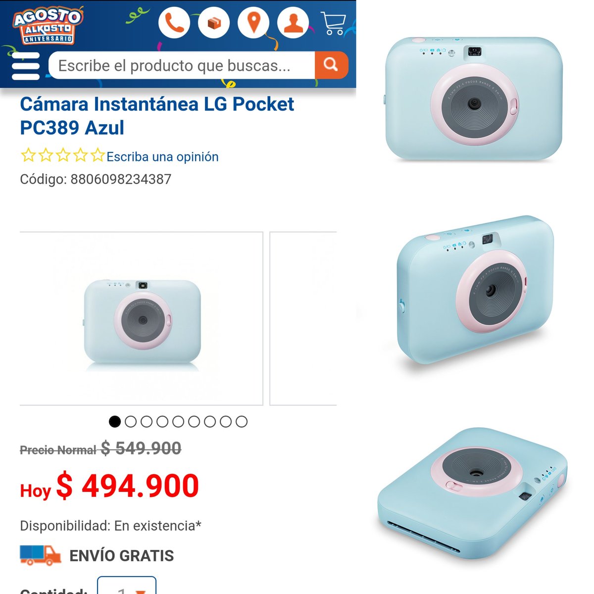 WacaOficial's tweet photo. Uno de los gadgets mรกs populares del mundo entre los amantes de la fotografรญa digital con toque retro, ya estรก en #Colombia ๐จ๐ด Captura, comparte (via bluetooth) e imprime tus mejores momentos con la #PocketPhotoSnap de @LGElectronics. Ref PC389S. CC @SoyLG @Alkosto https://t.co/t9tojMmjSS