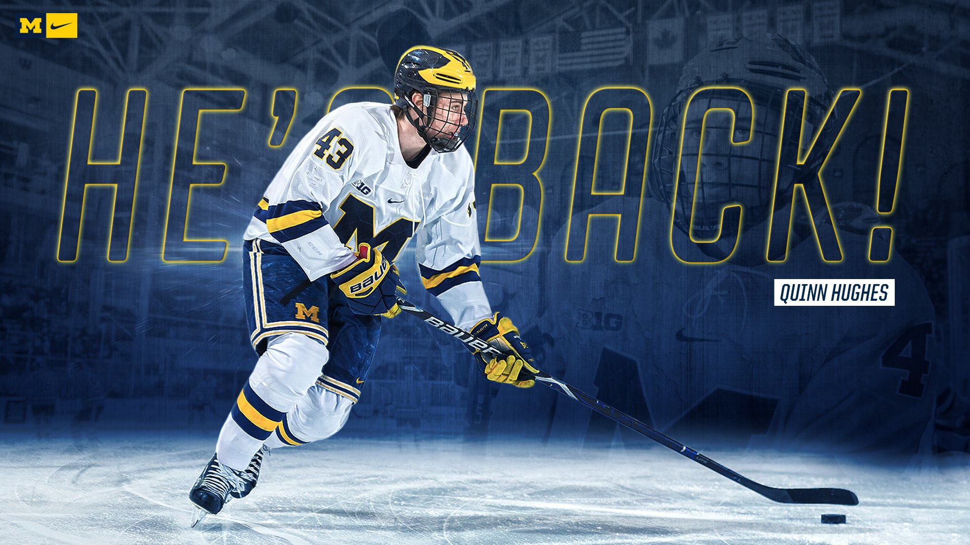 Michigan Hockey - Congrats, Quinn! Thanks for an amazing two years in the  Maize and Blue. #ProBlue