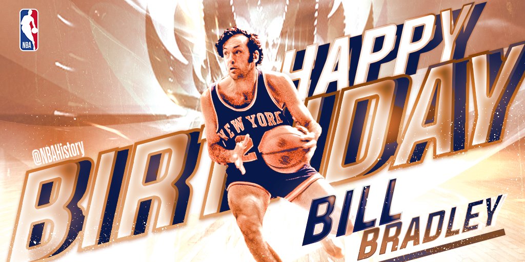 Happy 75th Birthday to 2x champ with the Hall of Famer Bill Bradley! 