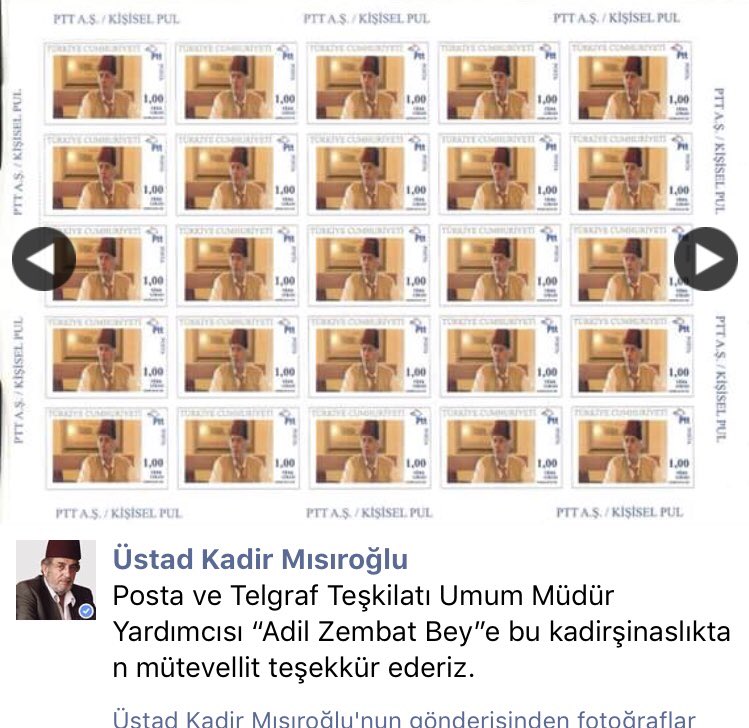 nevzatcicek's tweet photo. Kadir Mısıroğlu adına basılan pul... https://t.co/K2g87k9DLN