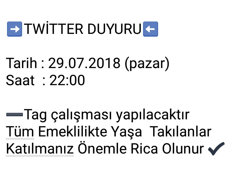 _EmiNe_K__'s tweet photo. #KısaBirNot
Biz #EmeklilikteYaşaTakılanlar 
16 yıldır Adalet bekliyoruz
1999 yılı 4447 nolu yasanın geri işletilmesi suretiyle kazanılmış haklarımız elimizden alındı
Mağdur edildik
Lütfen destek verin
Yarın 22:00 de tagımız var
Bir tweet te siz atın !!! https://t.co/g1gcIUxNMk