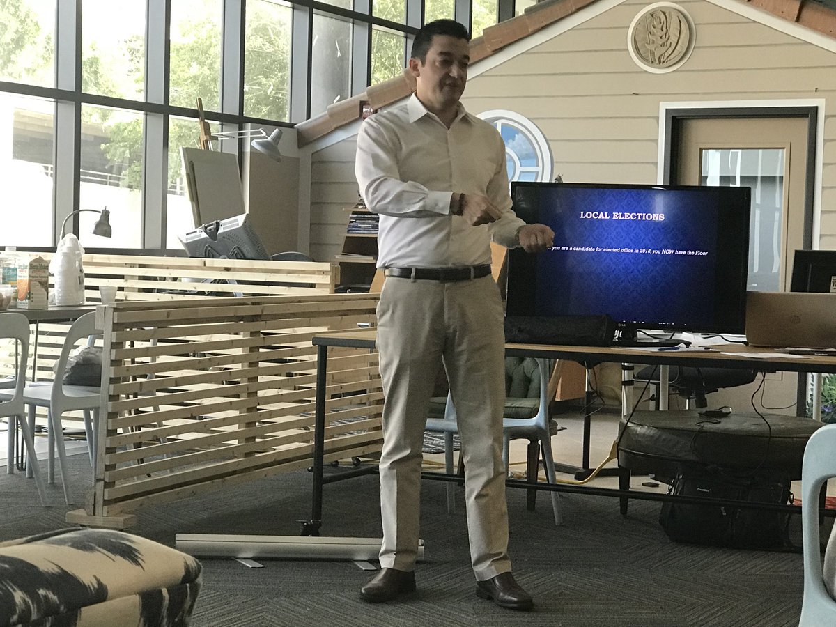 BrendanforFLA's tweet photo. Honored to be invited by @russelldrake to speak at the @OrangeCountyDBC meeting this morning. Understanding the needs of all of our communities in Central Florida is essential to the future of the state. 
#Votelocal2018
#Votethewholeballot https://t.co/6eY9m2nVR4