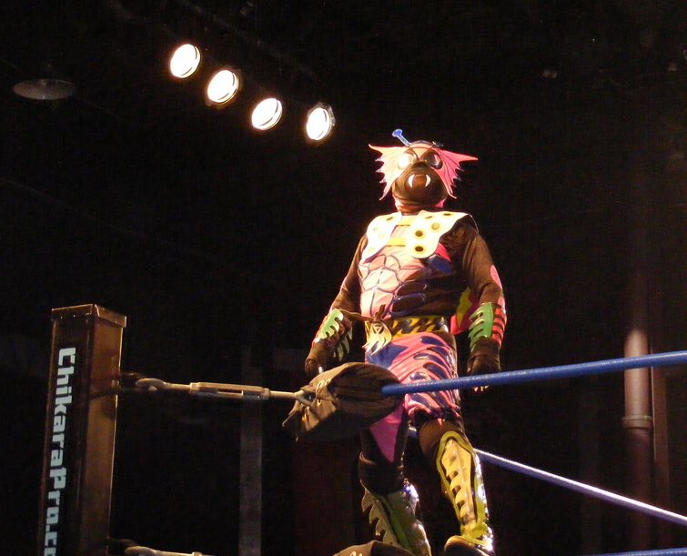 RHP4ever's tweet photo. Cuije mask from the 2010 Chikara King of Trios. #Cuije #Chikara #ChikaraPro #KingOfTrios #KOT #LuchaLibre https://t.co/fqG0Uf2dbU